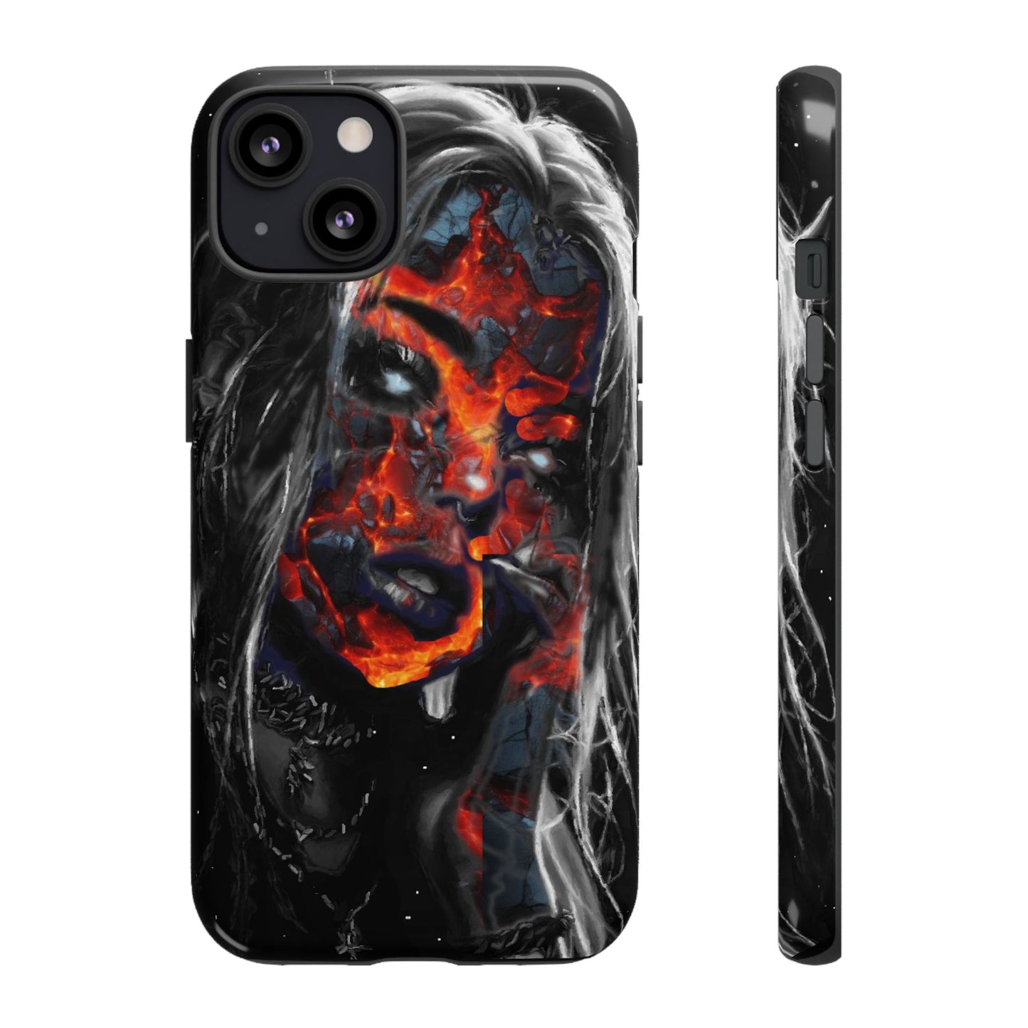 Lava Face Girl Tough Phone Case