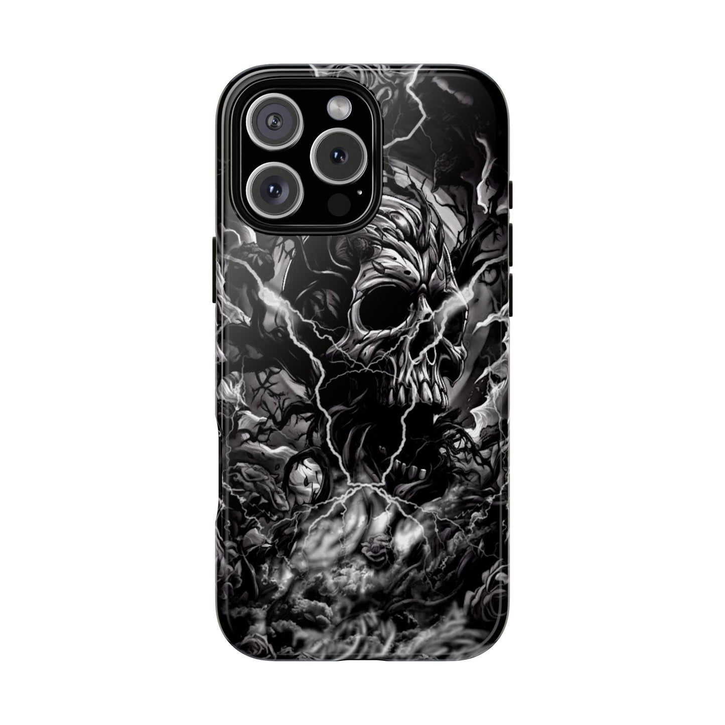 Skull Storm Tough Phone Case