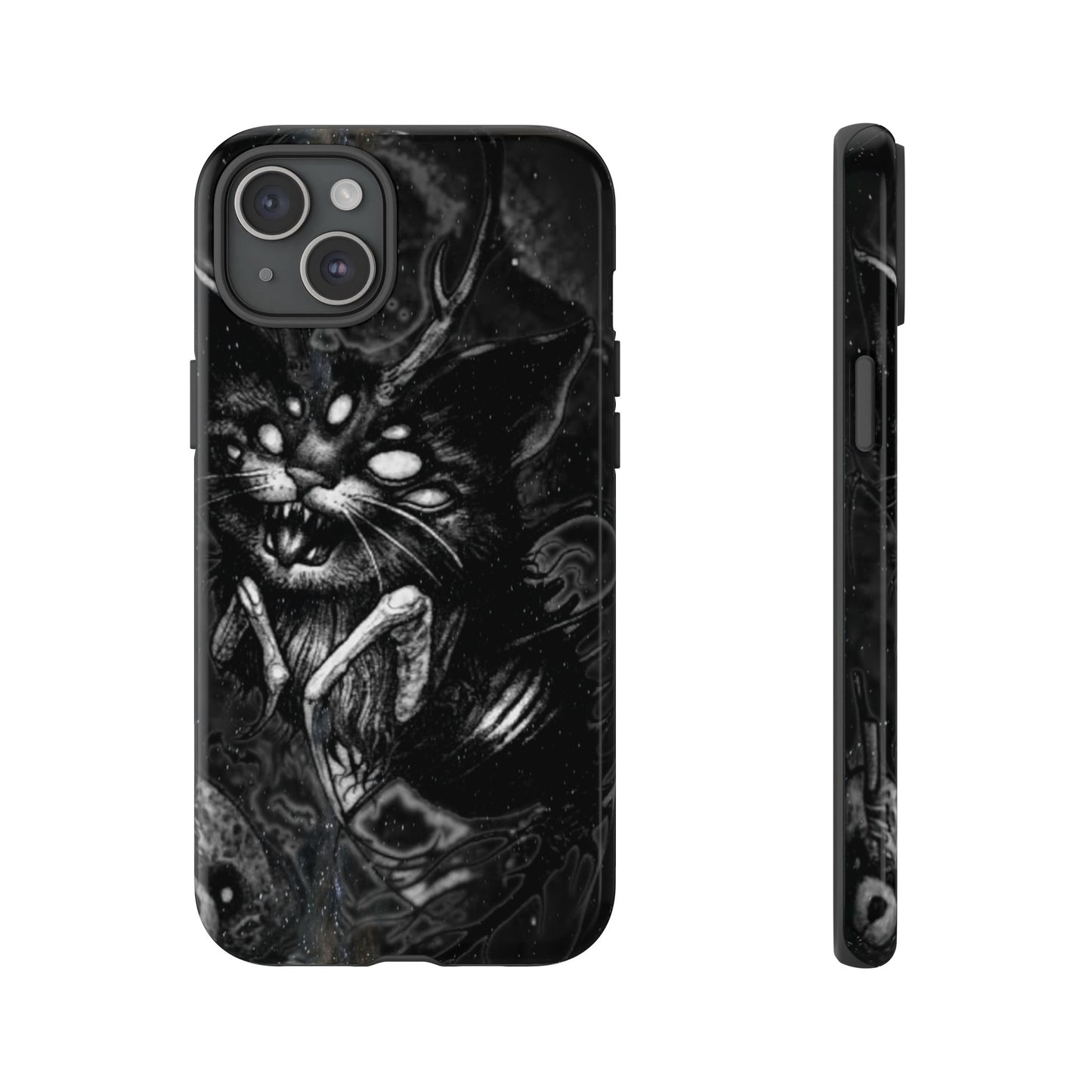 Scarey Cat Creature Tough Phone Case