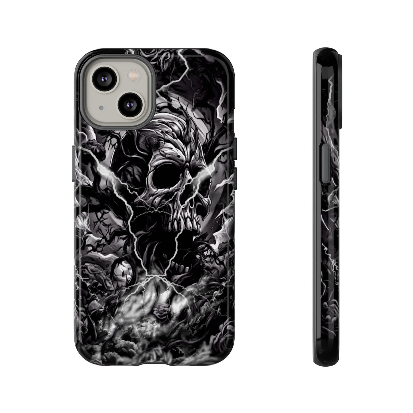 Skull Storm Tough Phone Case