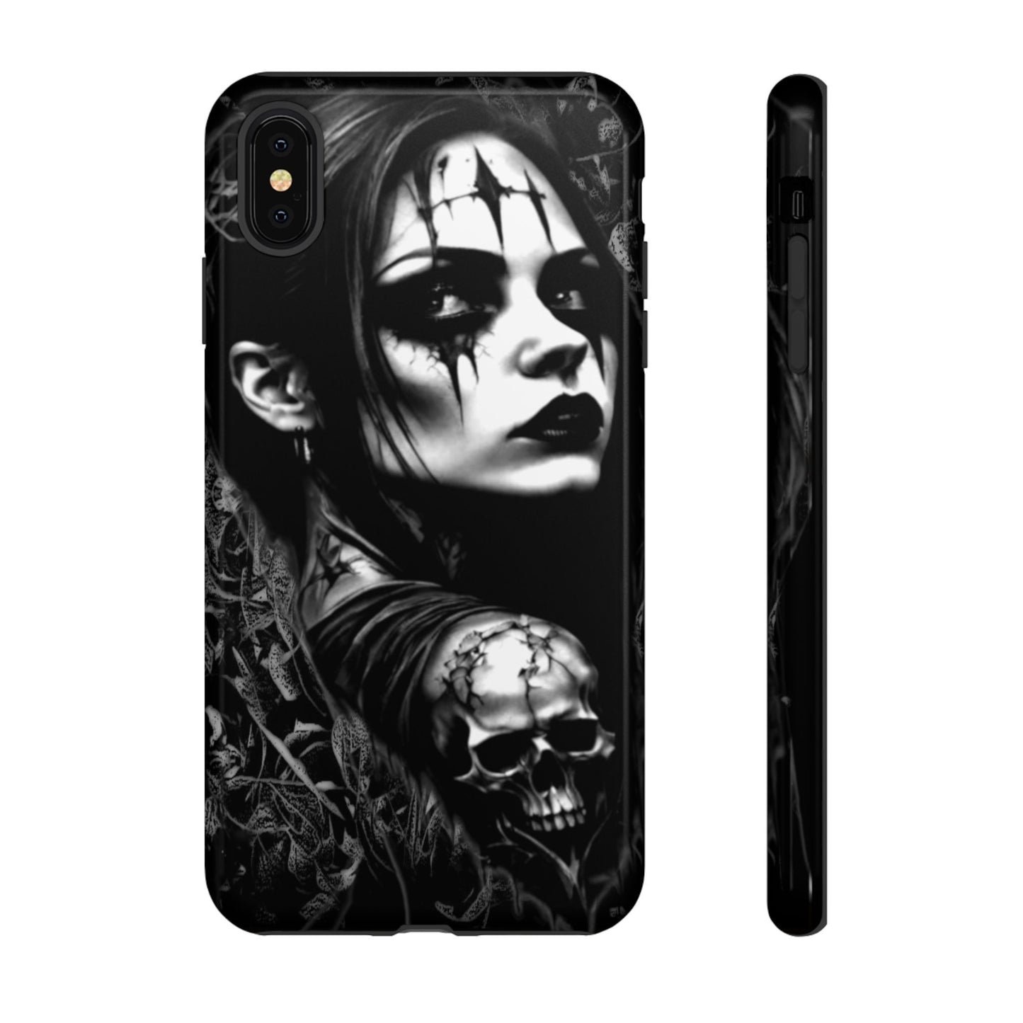 Mysterious Goth Girl Tough Phone Case