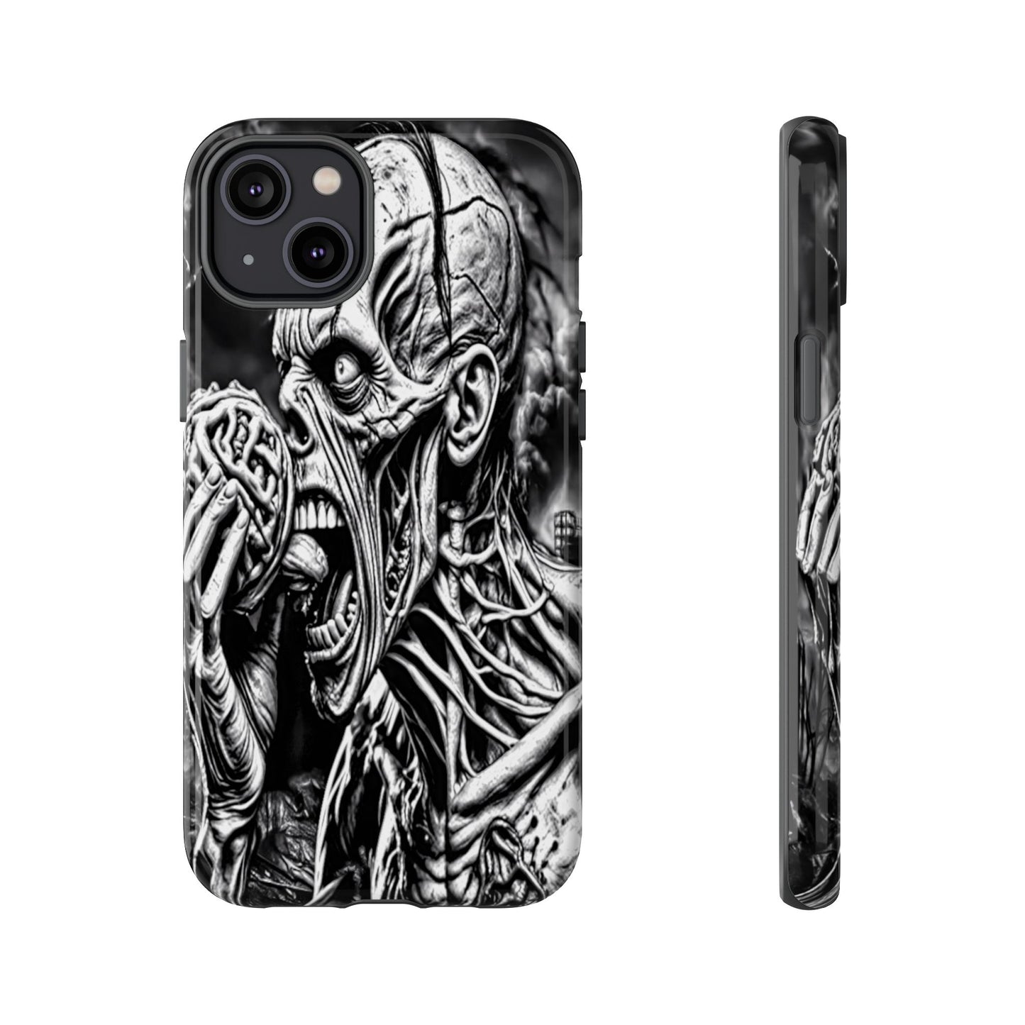 Zombie Eating Brains Tough Phone Case