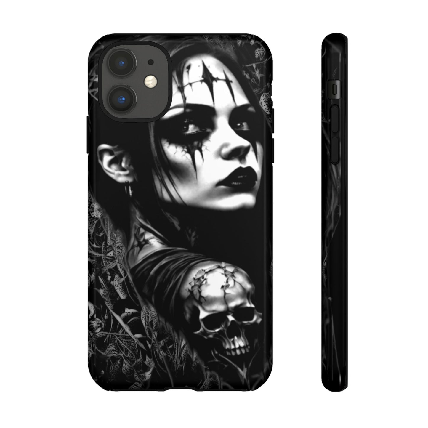 Mysterious Goth Girl Tough Phone Case