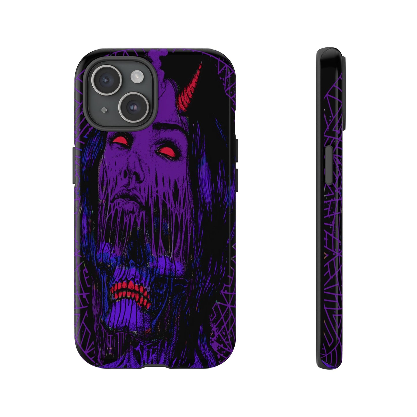 Melting Devil Girl Face Tough Phone Case