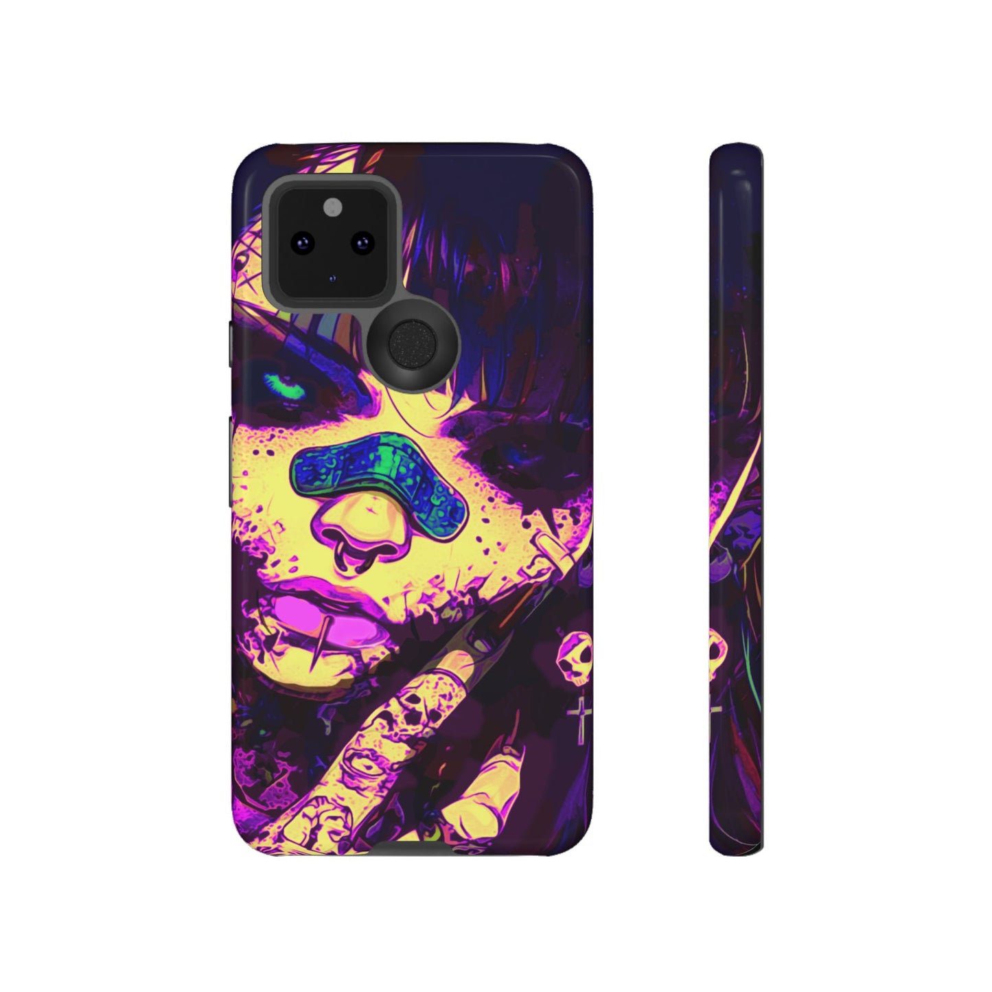 Punk Bandaid Girl Tough Phone Case