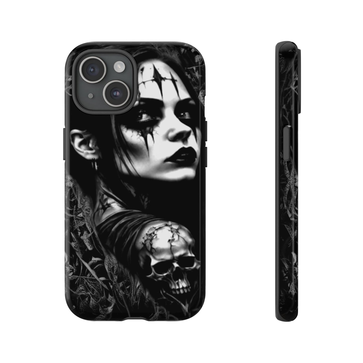 Mysterious Goth Girl Tough Phone Case