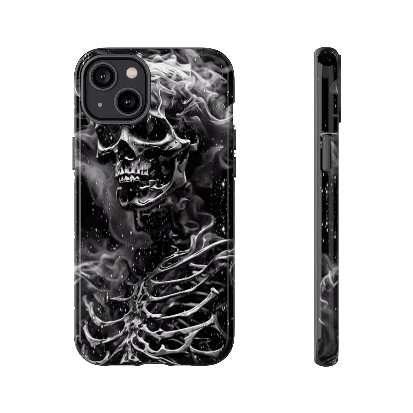 Skeleton On Fire Tough Phone Case