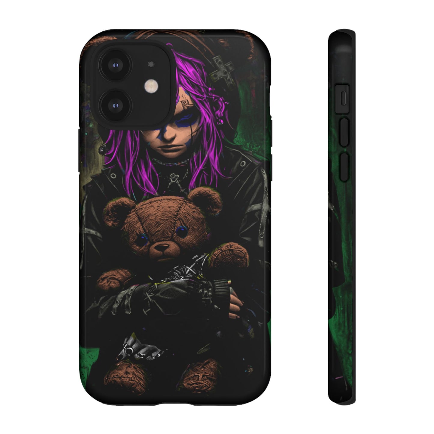 Girl And Teddy Tough Phone Case