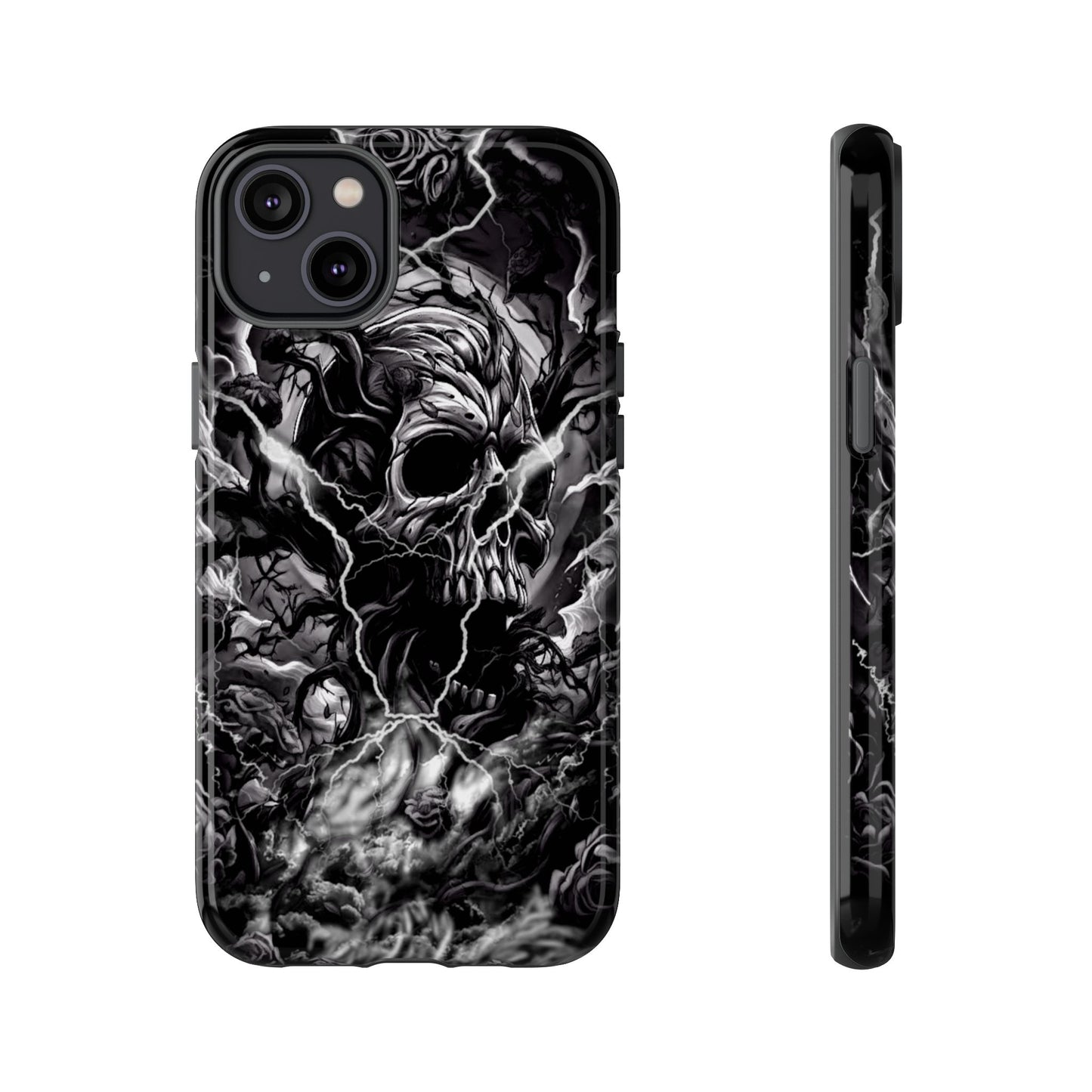 Skull Storm Tough Phone Case