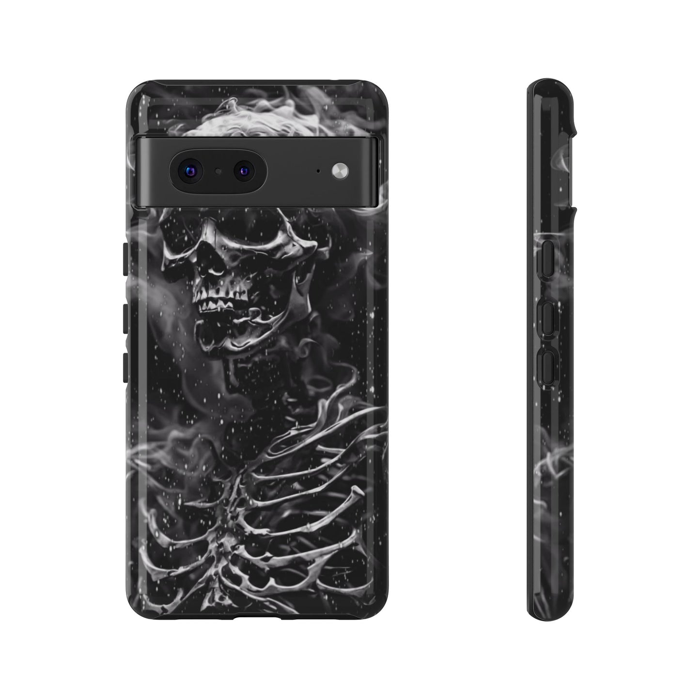 Skeleton On Fire Tough Phone Case