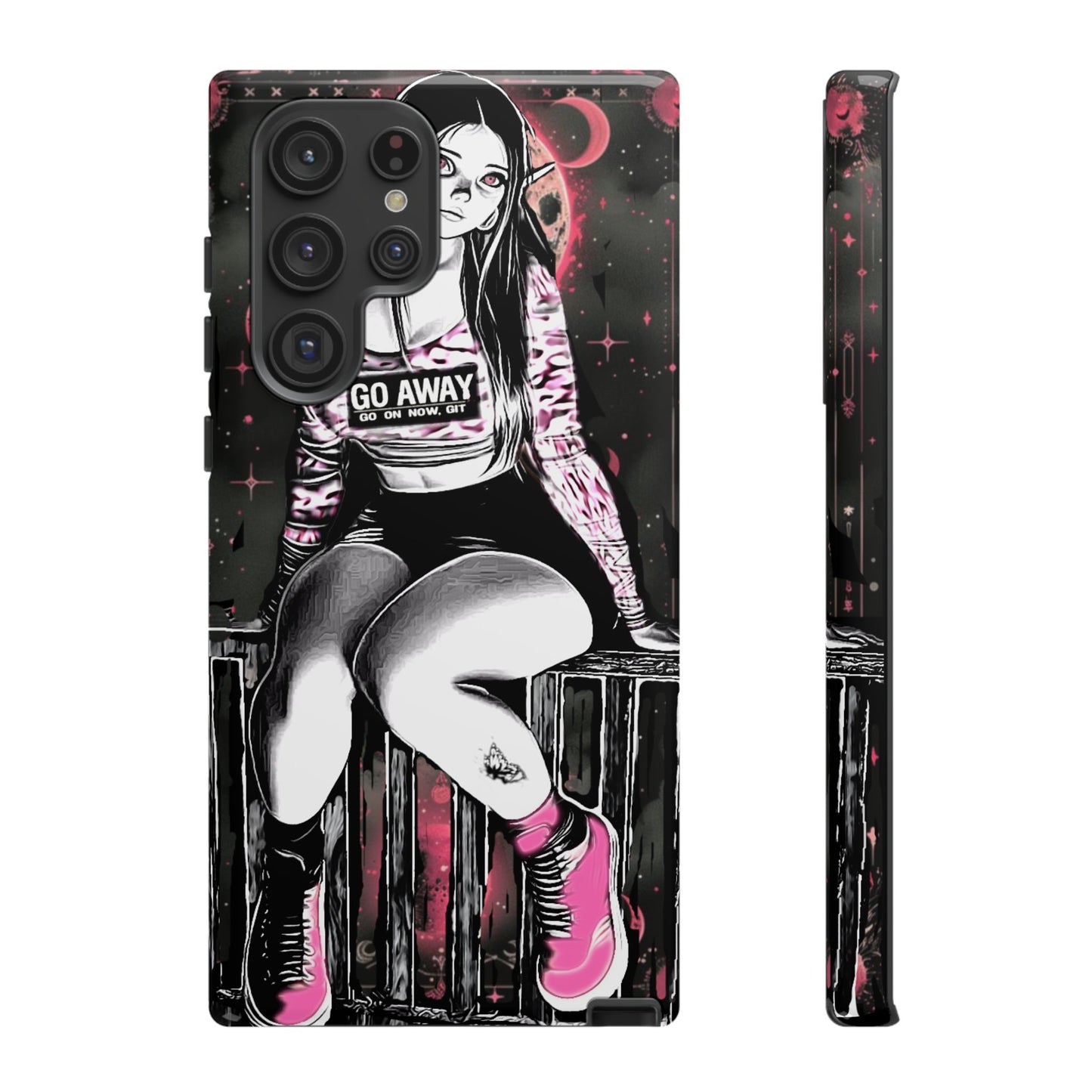 Go Away Girl Tough Phone Case