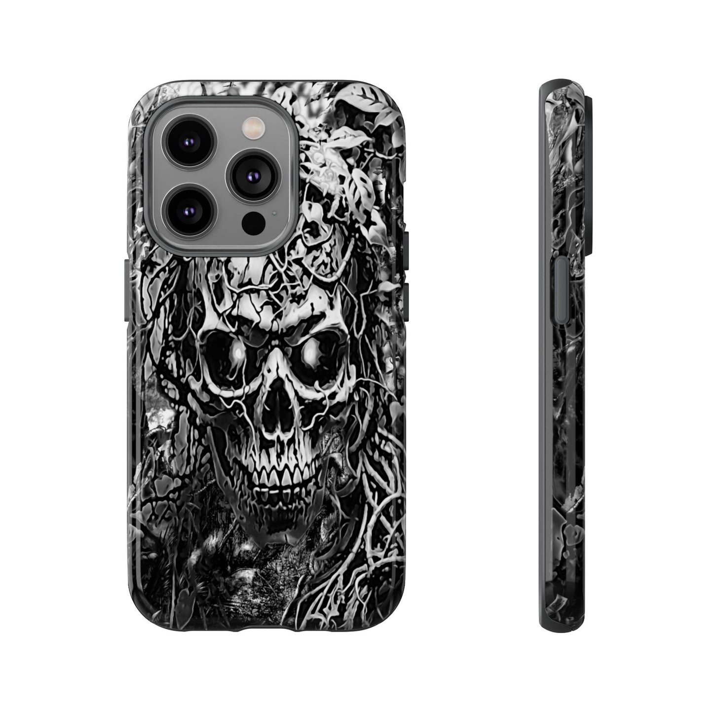 Crawling Vines Skull Tough Phone Case