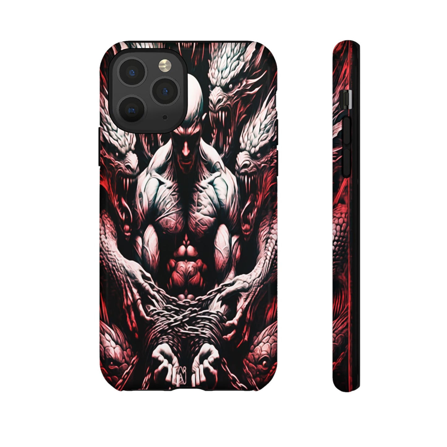 Chained Man With Dragons Tough Phone Case