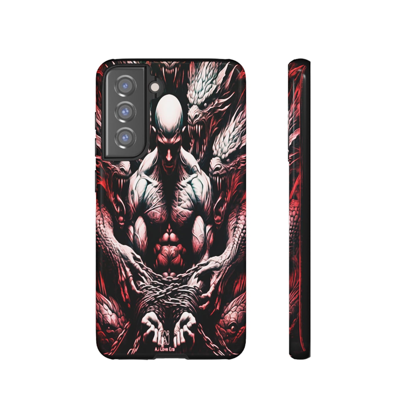 Chained Man With Dragons Tough Phone Case