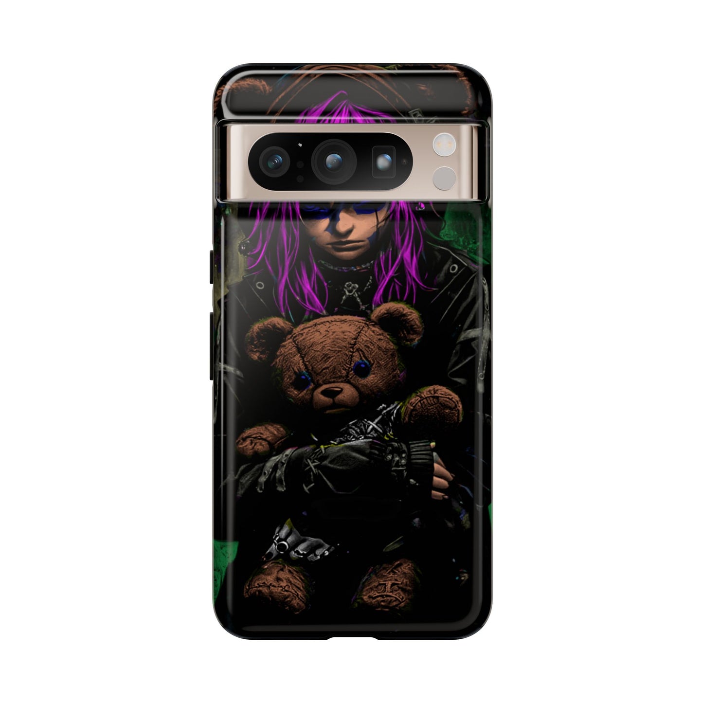 Girl And Teddy Tough Phone Case