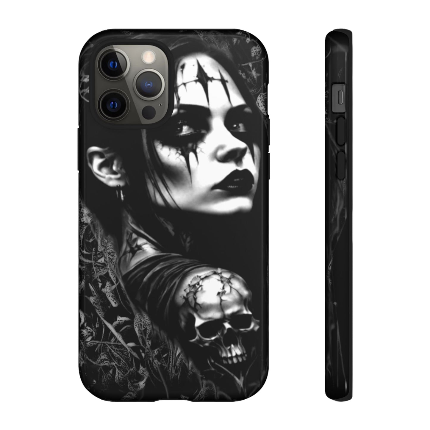 Mysterious Goth Girl Tough Phone Case