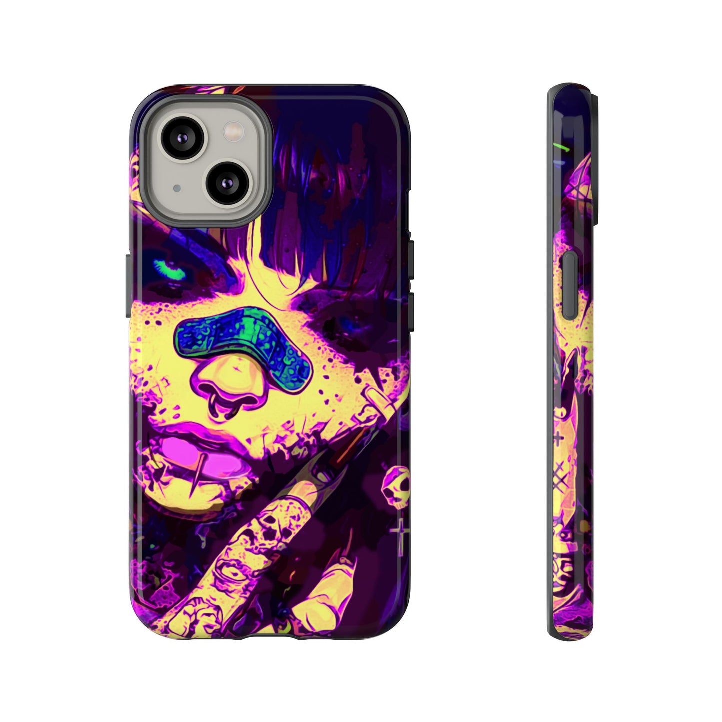 Punk Bandaid Girl Tough Phone Case