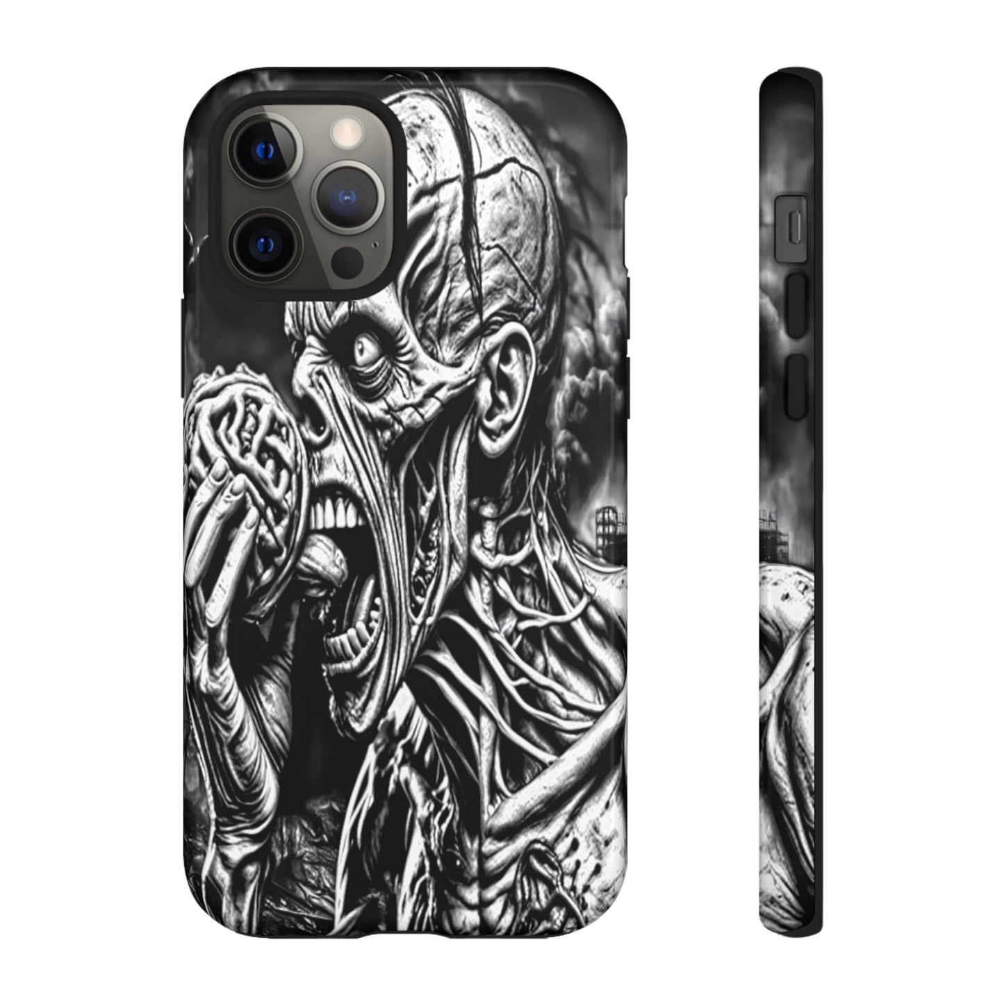 Zombie Eating Brains Tough Phone Case