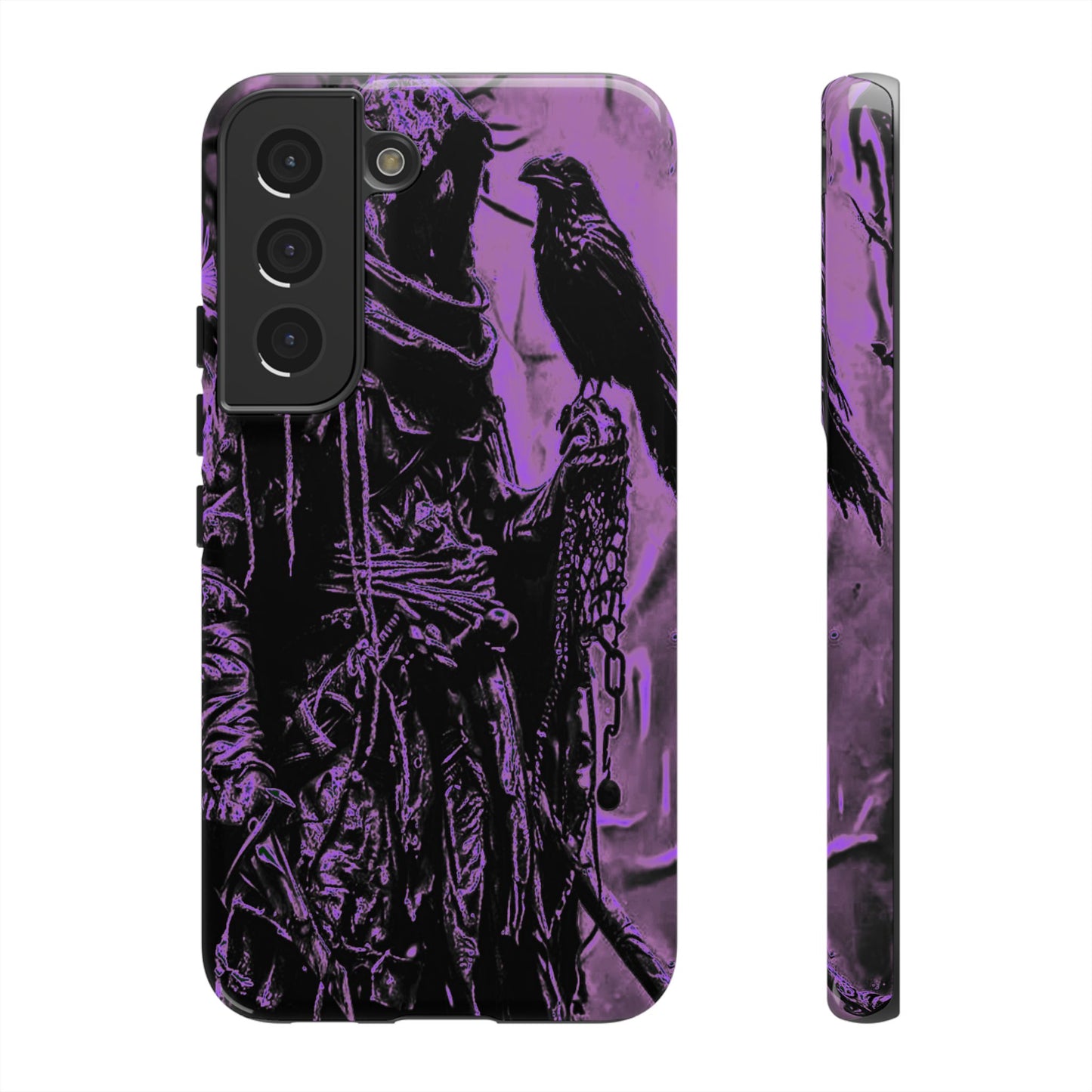 Hooded Figure With Raven Tough Phone Case