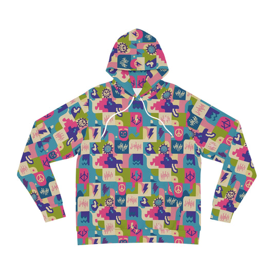 90s Colorblock Retro Hoodie