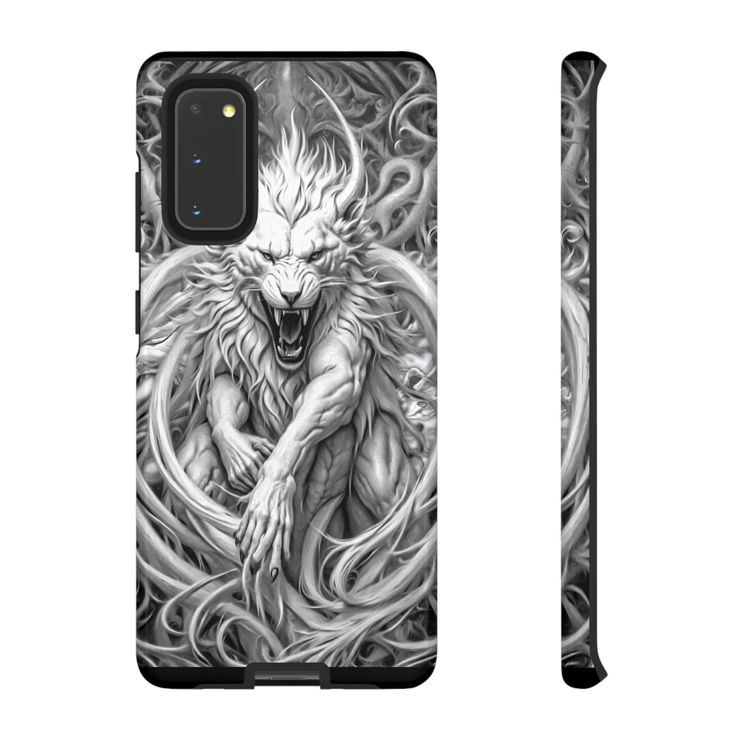 White Lion Beast Tough Phone Case