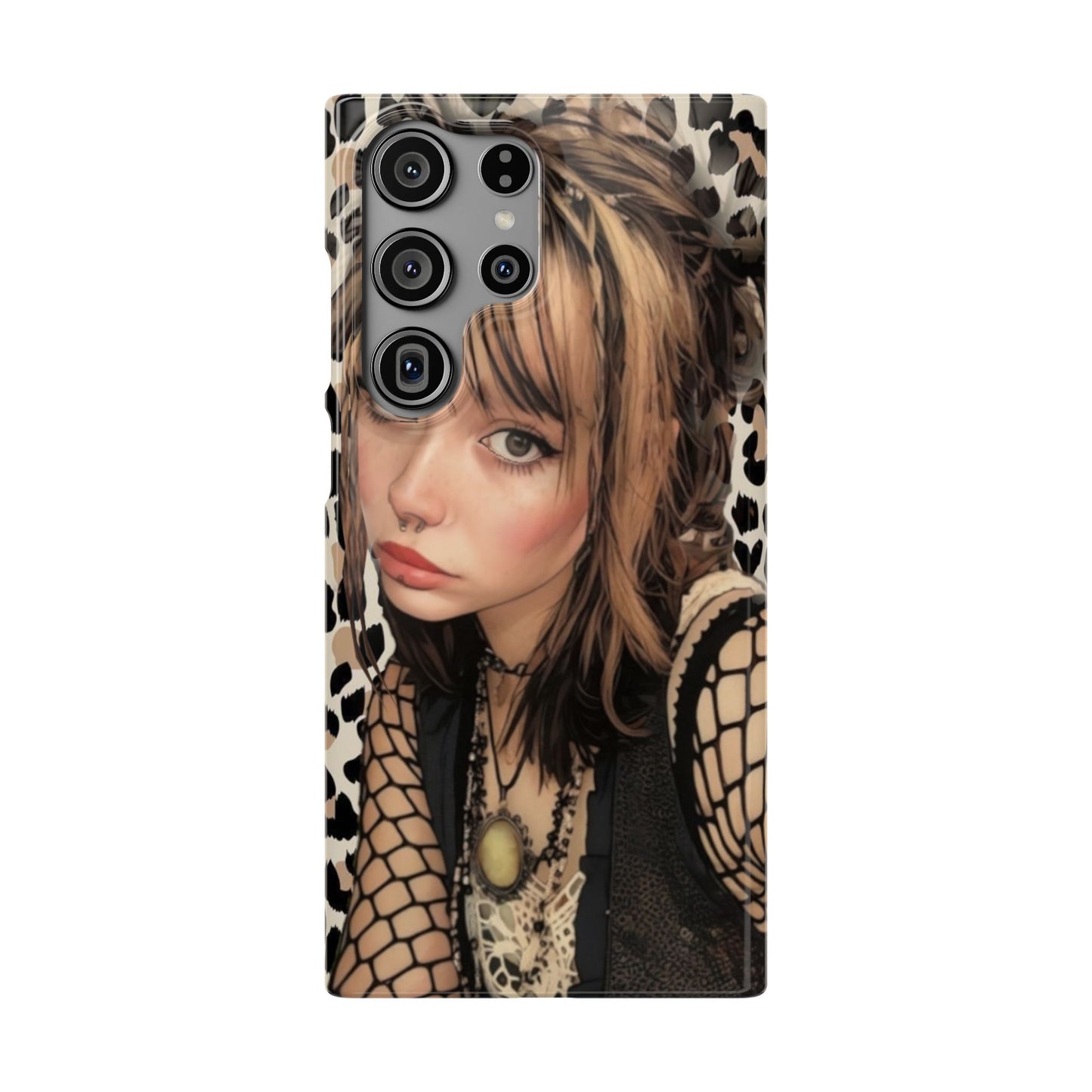 Gothical Leopard Snap Phone Case