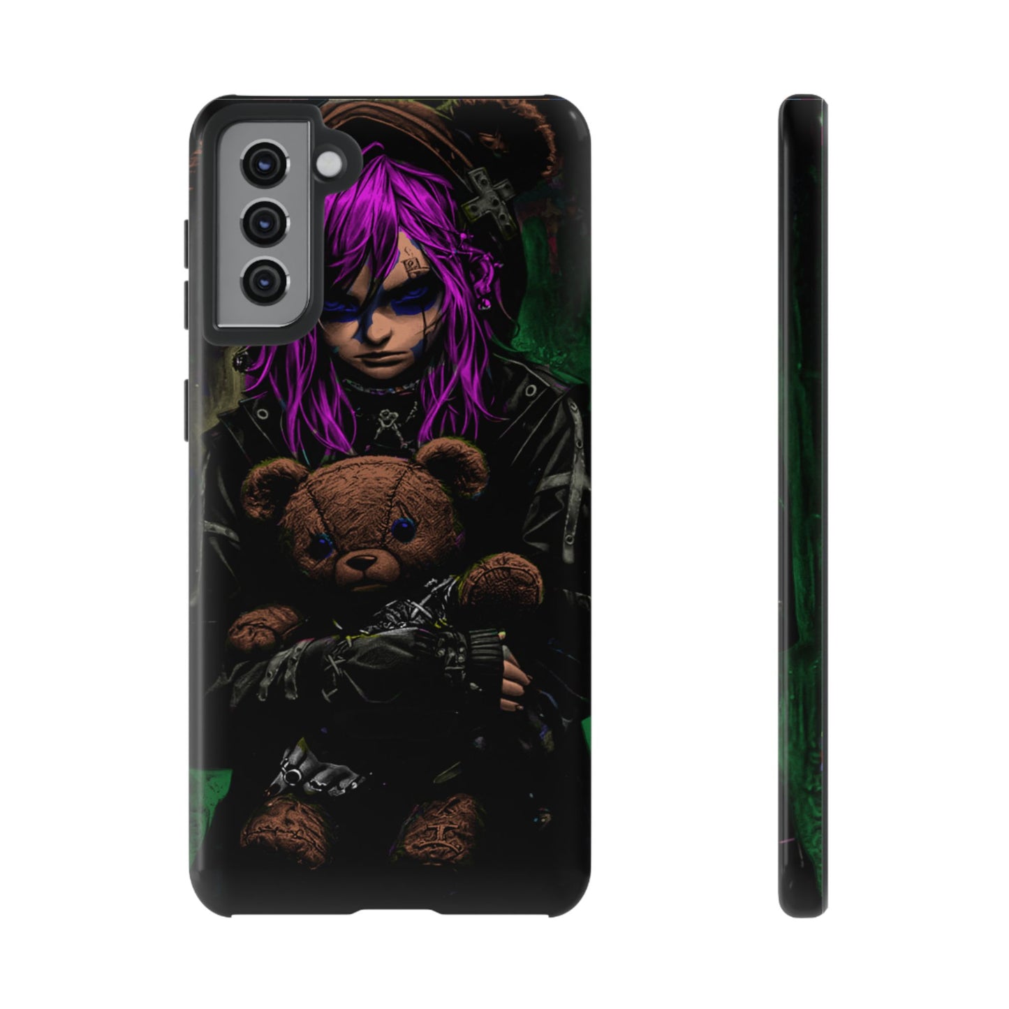 Girl And Teddy Tough Phone Case