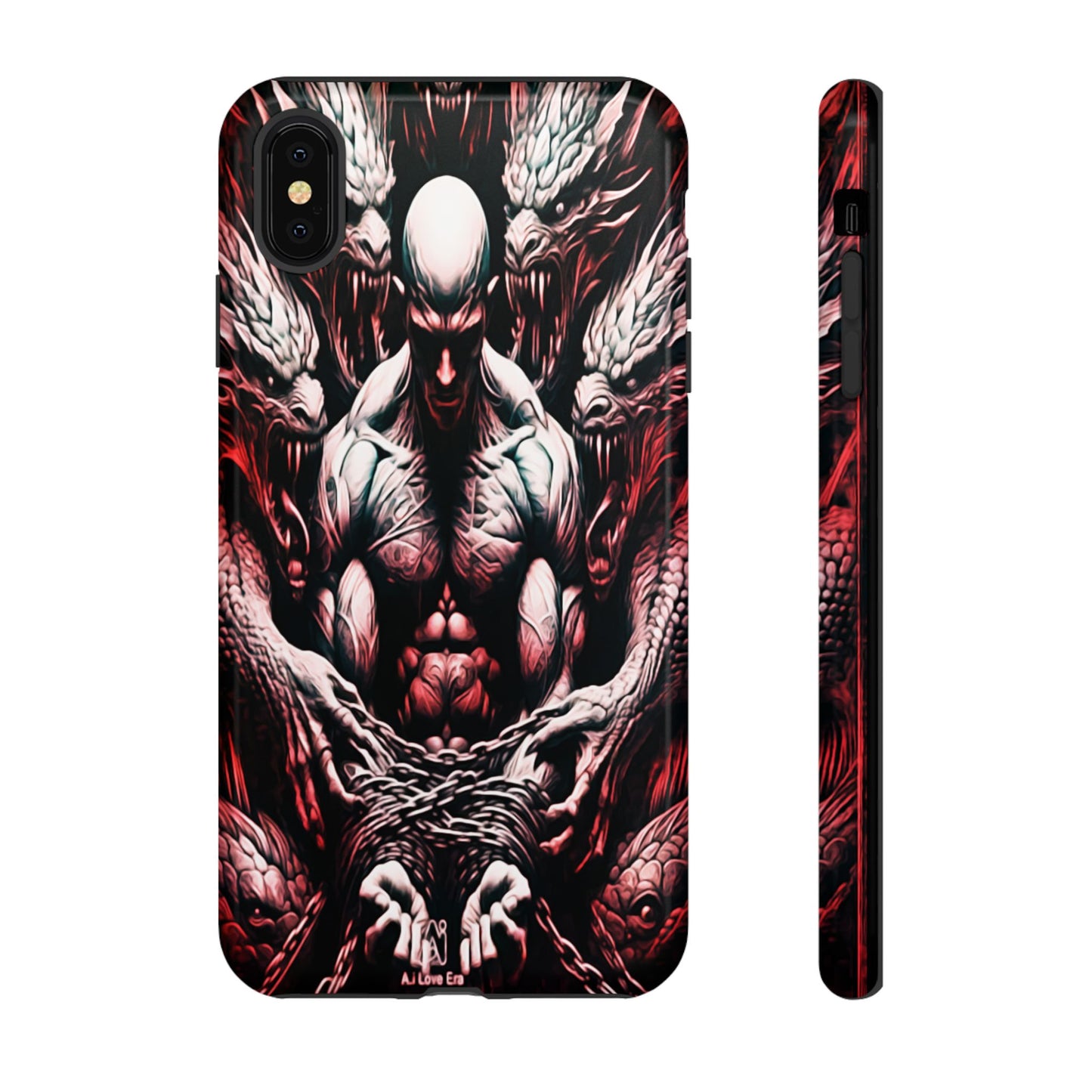 Chained Man With Dragons Tough Phone Case