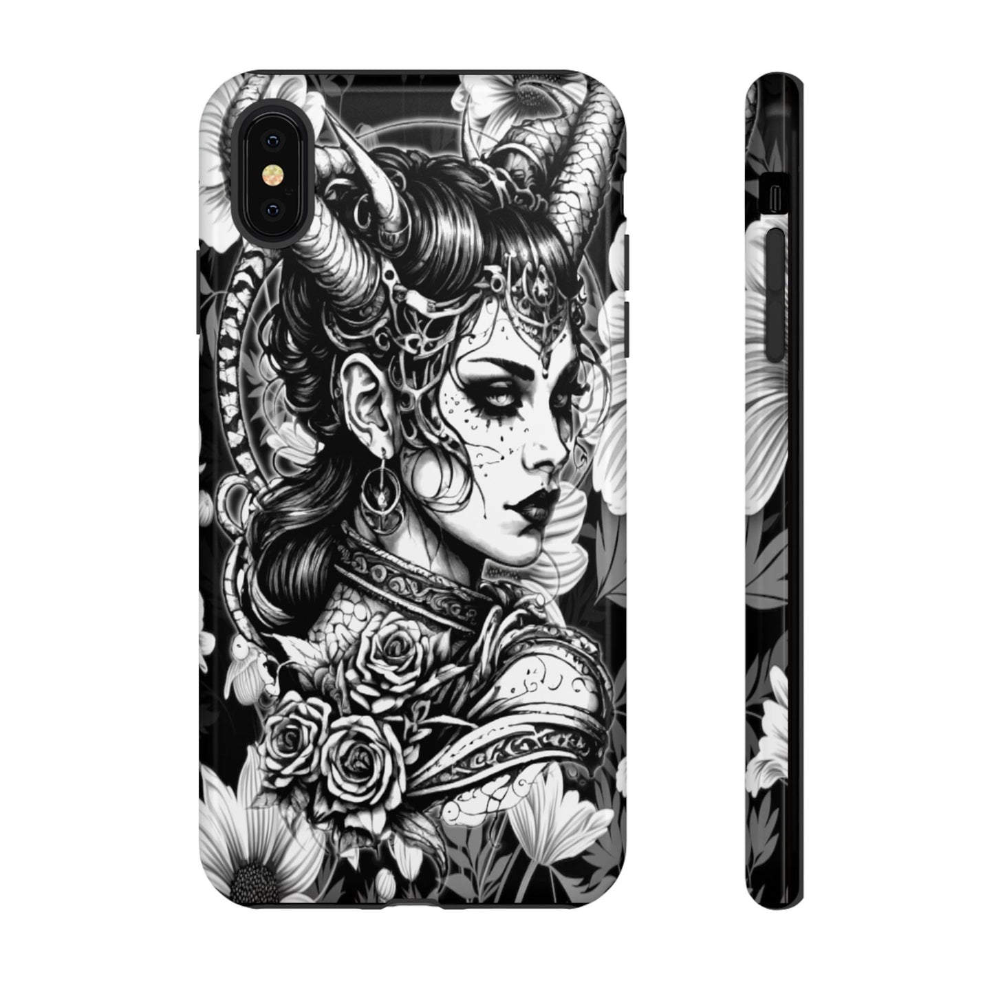 Goth Horned Queen Tough Phone Case