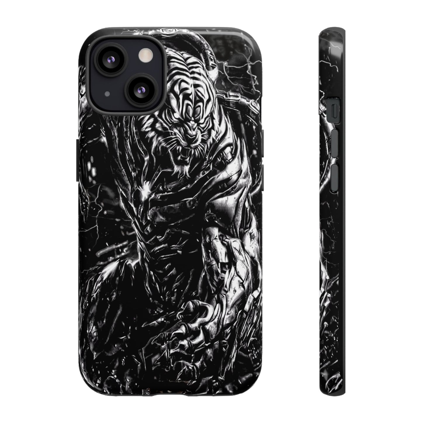 Cyborg Tiger Tough Phone Case