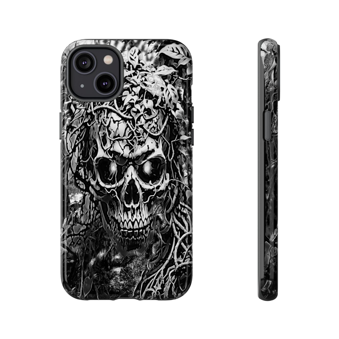 Crawling Vines Skull Tough Phone Case