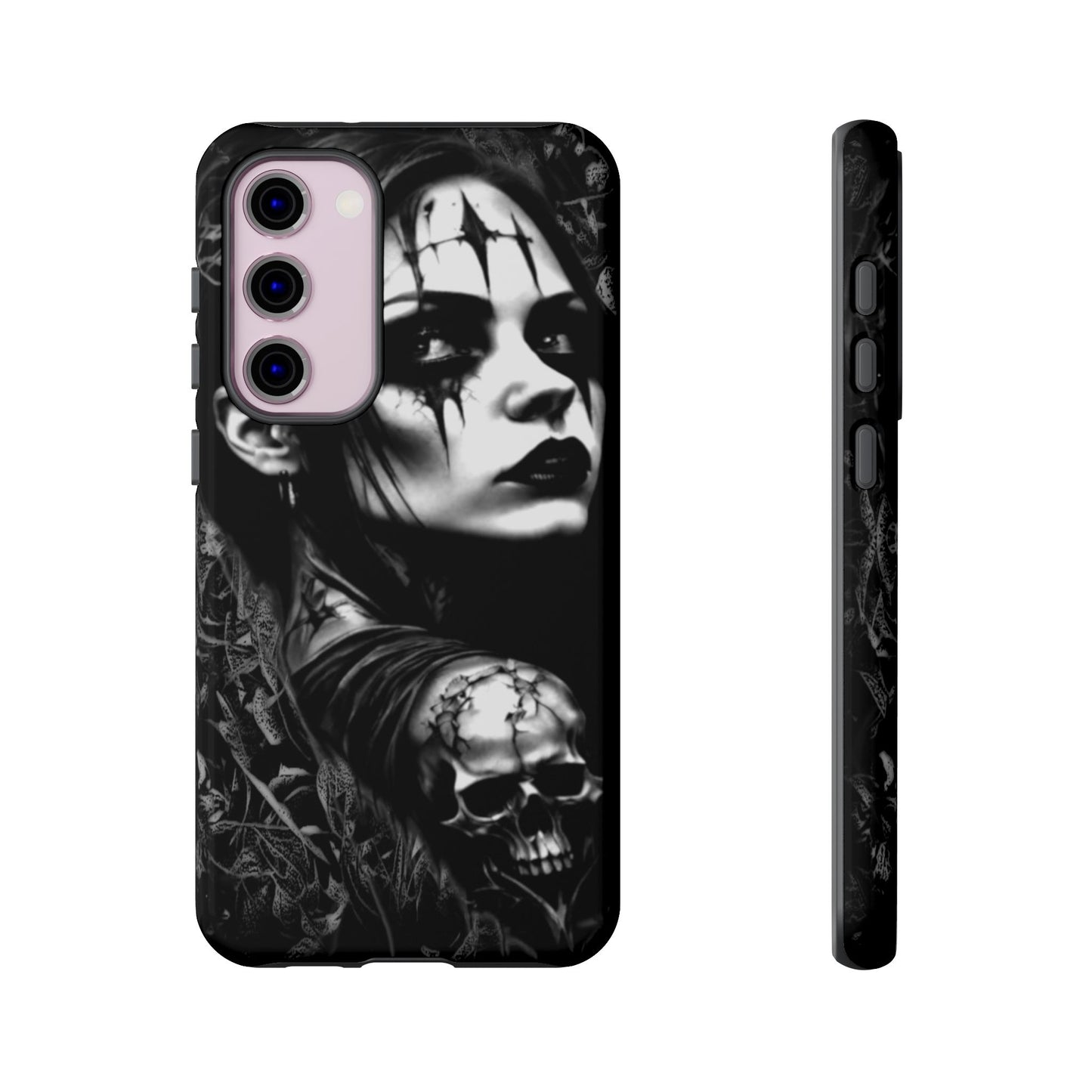 Mysterious Goth Girl Tough Phone Case