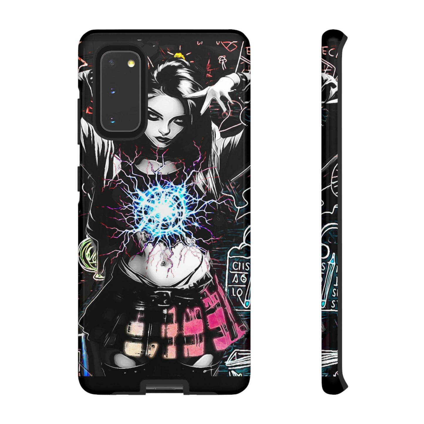 School Girl Lightning Orb Tough Phone Case