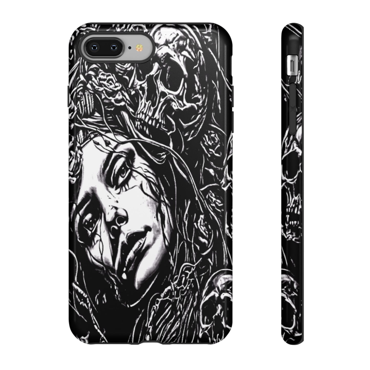 Woman And Roses Tough Phone Case