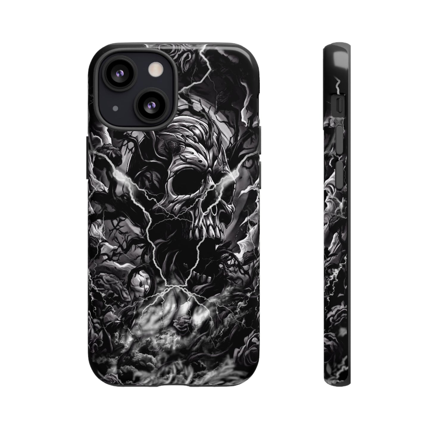 Skull Storm Tough Phone Case