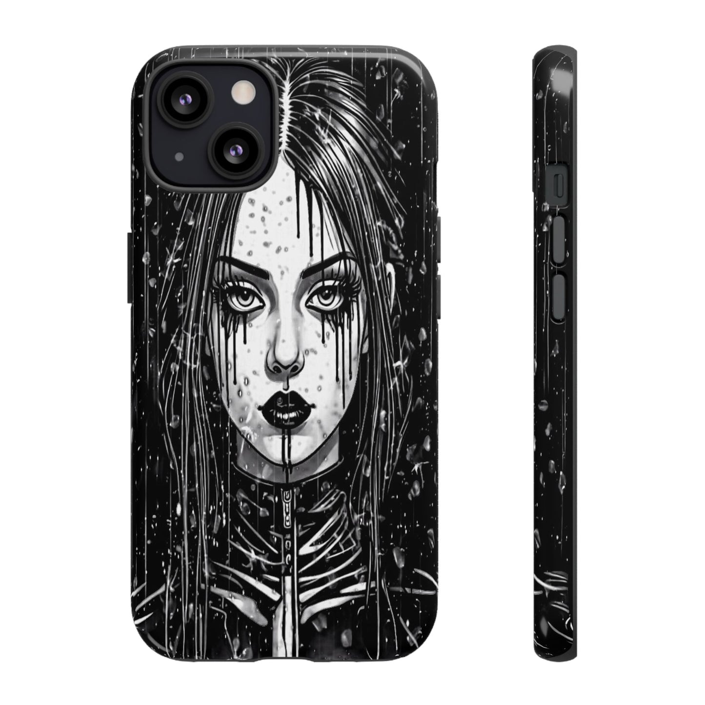 Mascara Goth Girl Tough Phone Case