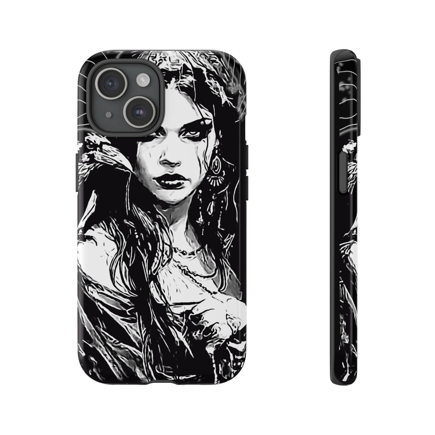 Raven Girl Tough Phone Case