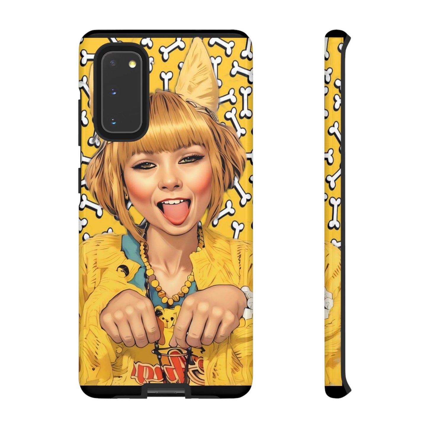 Begging Puppy Girl Tough Phone Case