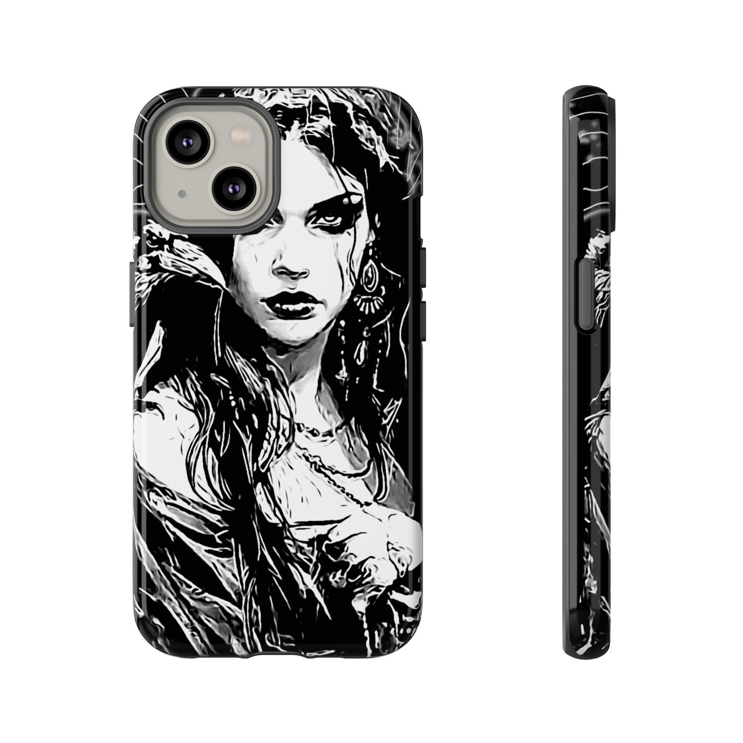 Raven Girl Tough Phone Case