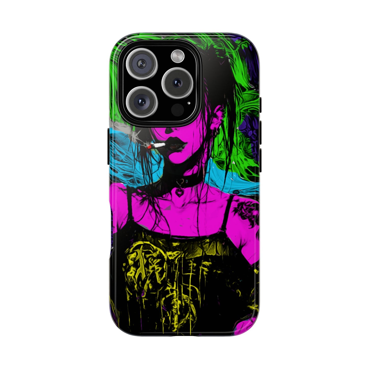 Smoking Girl Tough Phone Case