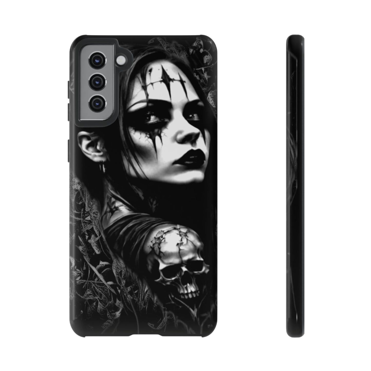 Mysterious Goth Girl Tough Phone Case