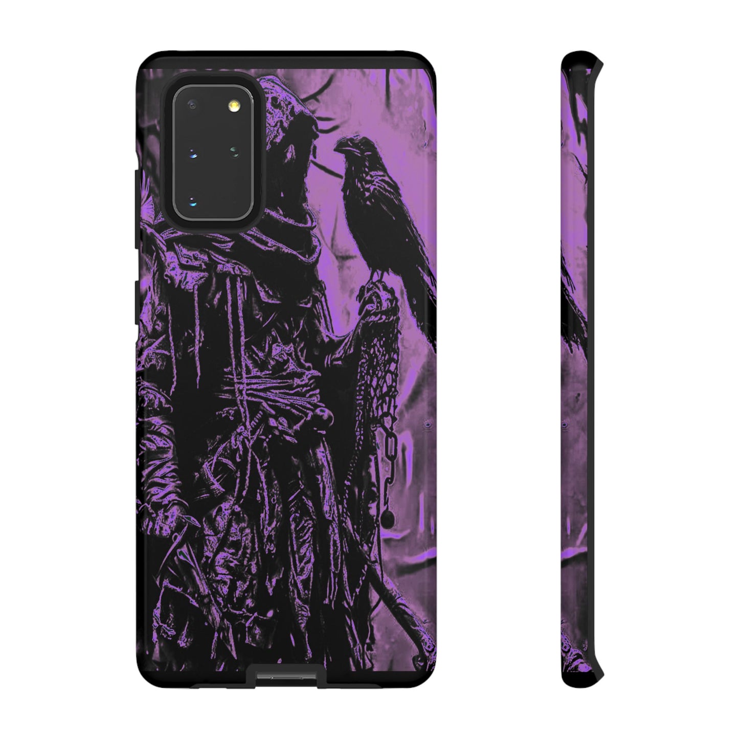 Hooded Figure With Raven Tough Phone Case