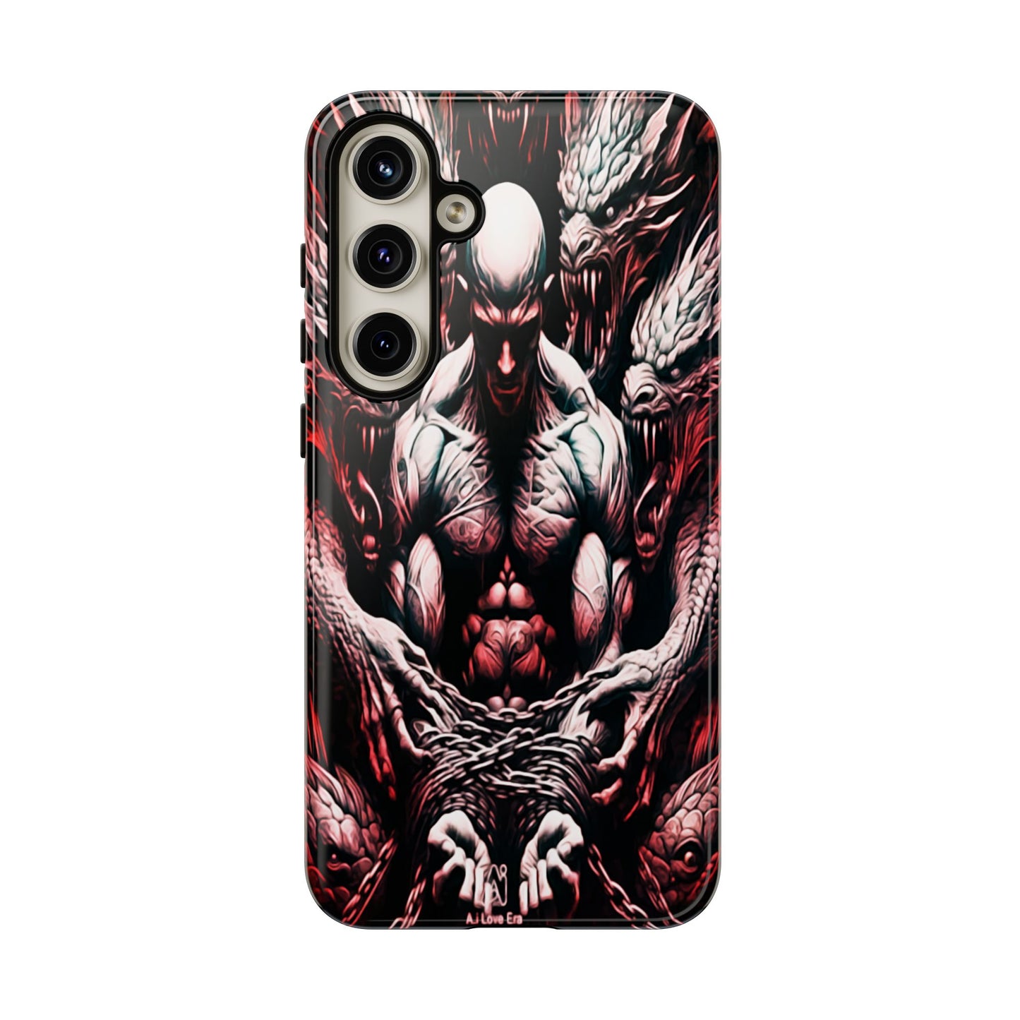 Chained Man With Dragons Tough Phone Case