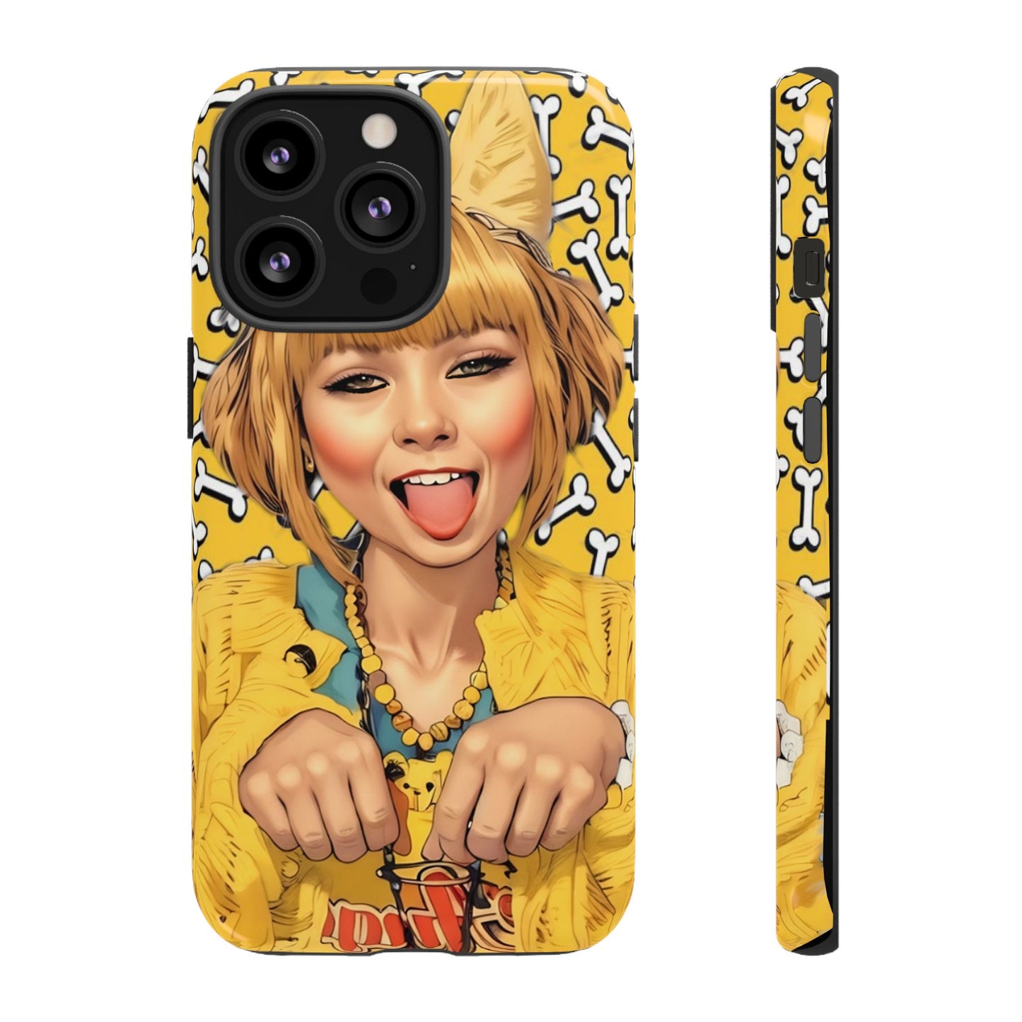 Begging Puppy Girl Tough Phone Case