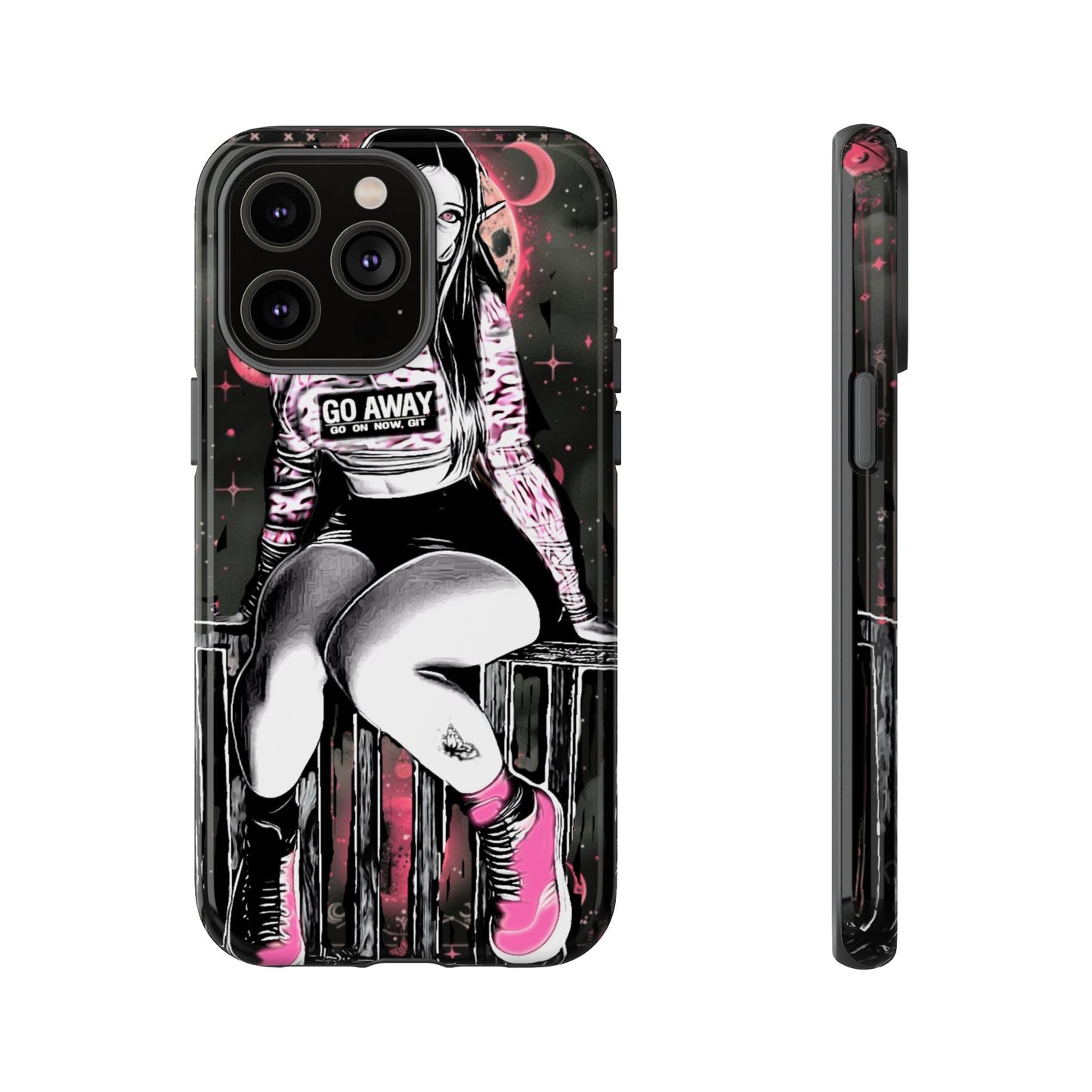 Go Away Girl Tough Phone Case