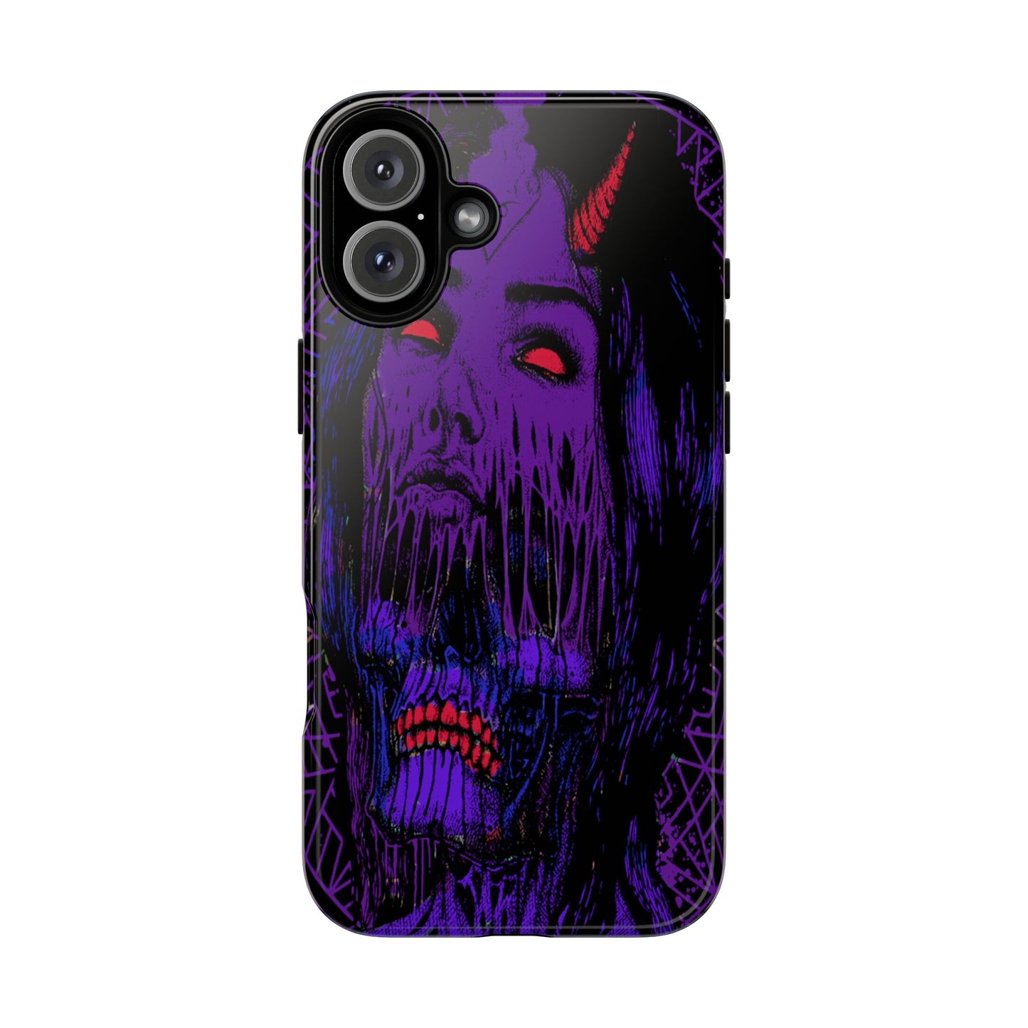 Melting Devil Girl Face Tough Phone Case