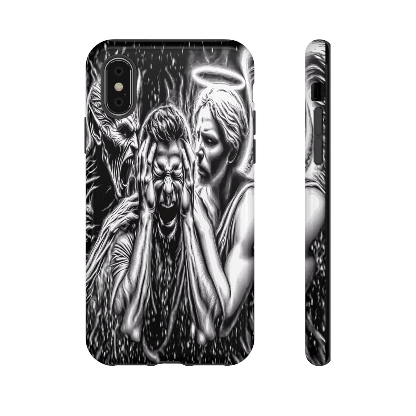 Good Vs Evil Tough Phone Case