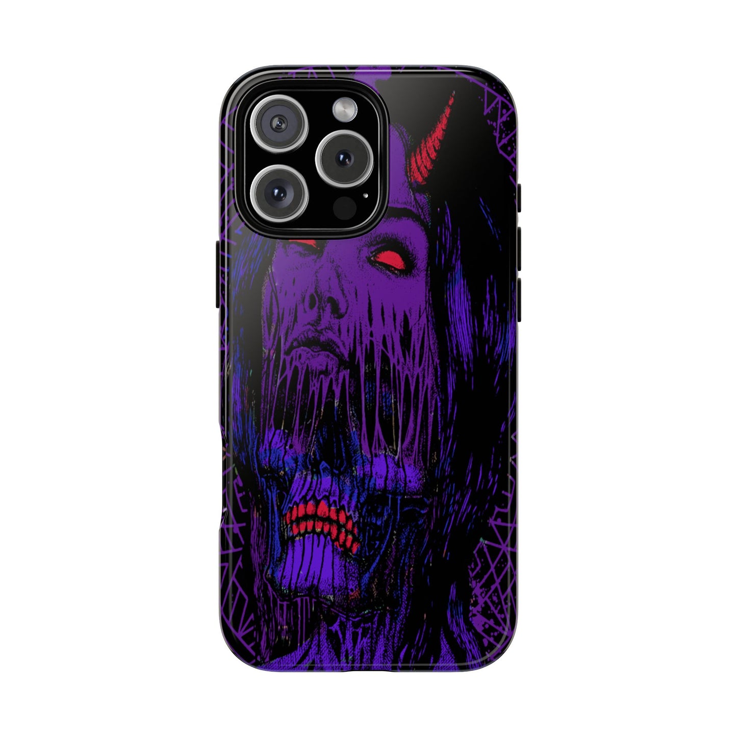 Melting Devil Girl Face Tough Phone Case