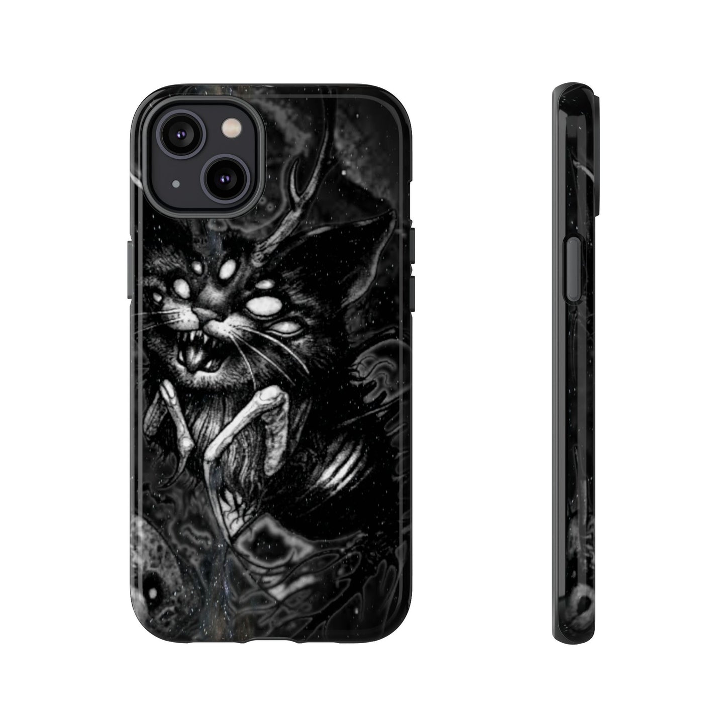 Scarey Cat Creature Tough Phone Case