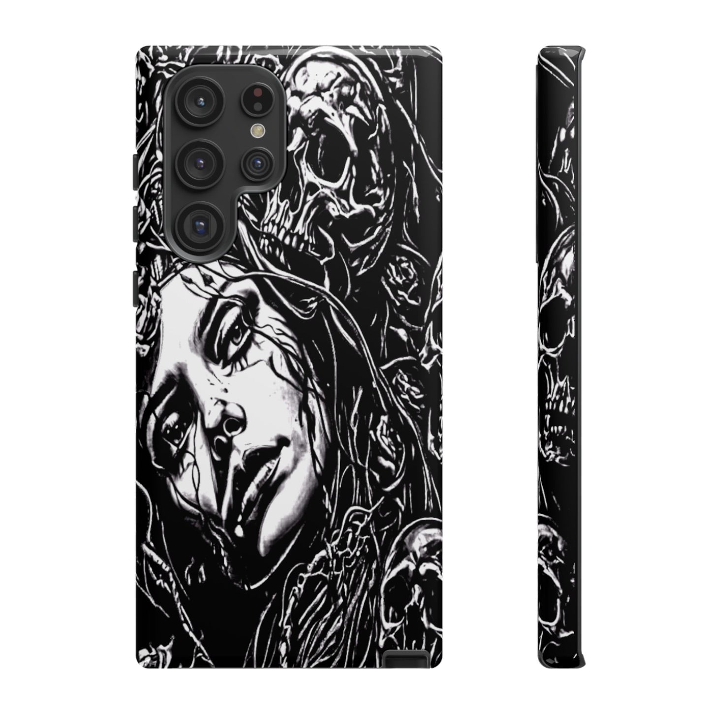 Woman And Roses Tough Phone Case